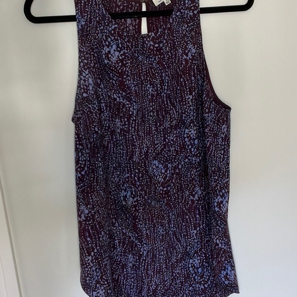 Aritzia Wilfred Purple Patterned Sevres Blouse Medium - Picture 3 of 6